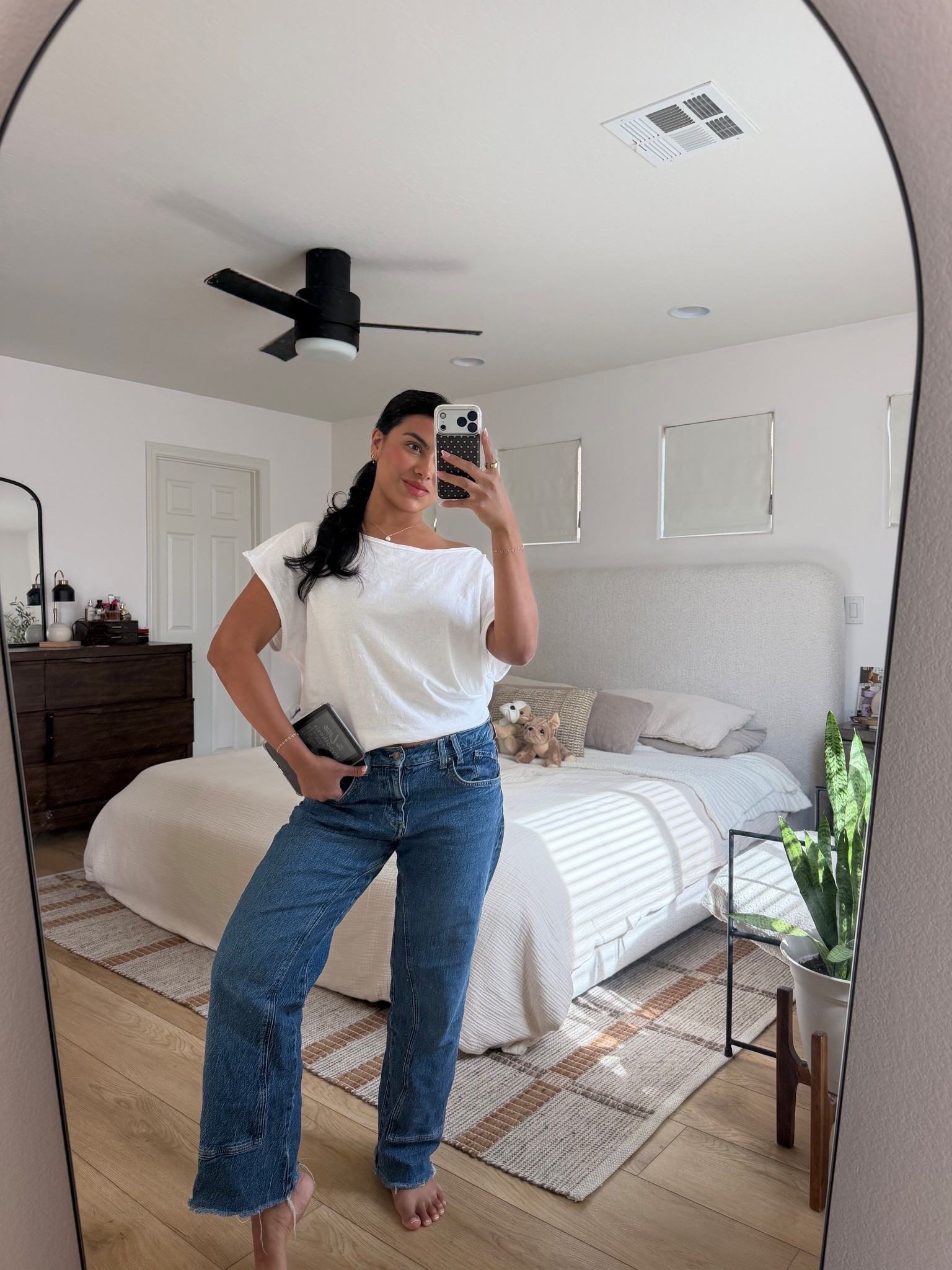 This top is too good! I had to join the waitlist but didnt tale long to come back in stock. Wearing size M but could’ve sized down (it’s already an oversized fit) 

My favorite pair of jeans under $100 too !!

#LTKootd #LTKmomlife #LTKdayinmylife