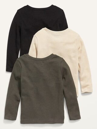 Unisex Thermal-Knit Long-Sleeve T-Shirt 3-Pack for Toddler | Old Navy (CA)