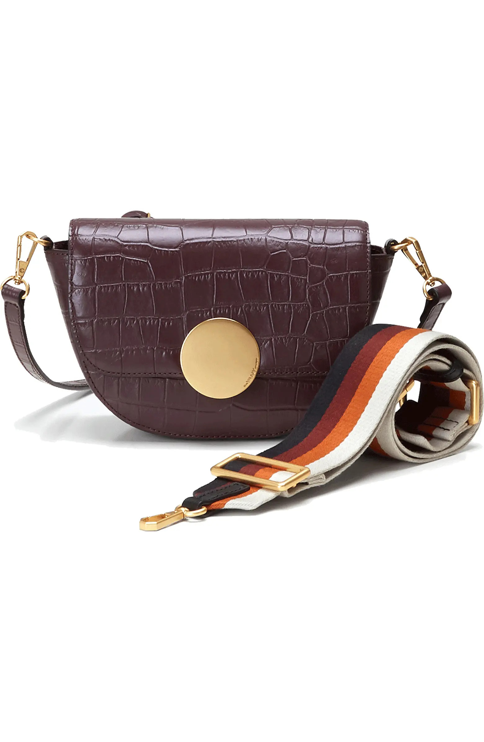 Oryany Lottie Croc Embossed Leather Crossbody Bag | Nordstrom | Nordstrom