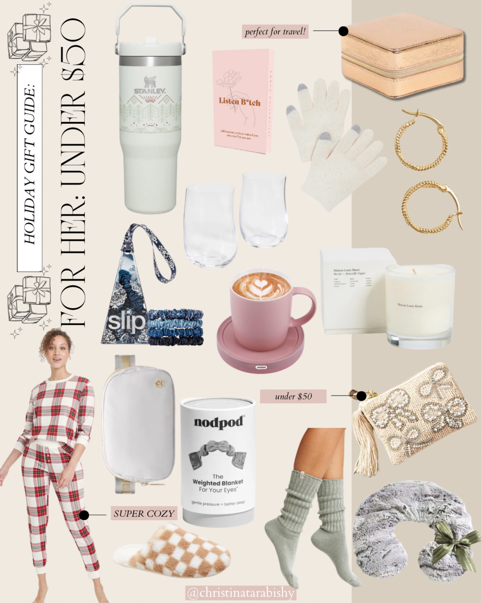 HOLIDAY GIFT GUIDE IDEAS: FOR HER UNDER $50

#LTKGiftGuide #LTKfindsunder50 #LTKHoliday