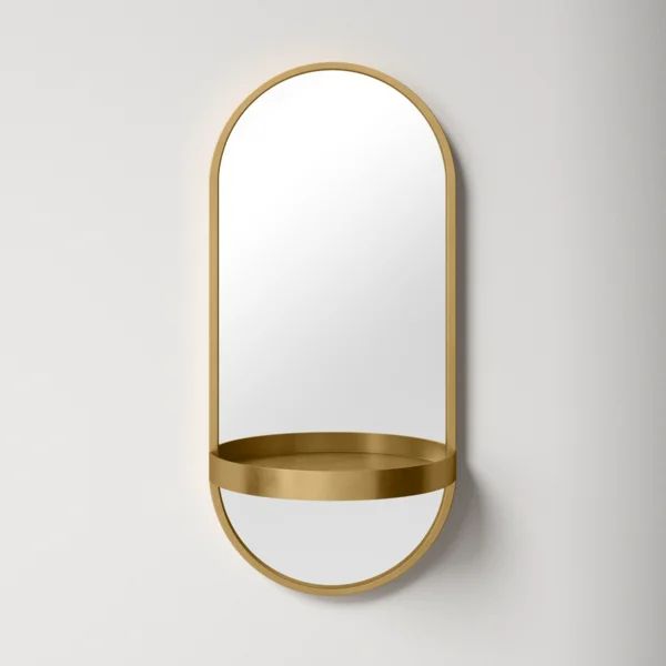 Lumi Oval Metal Accent Mirror | Wayfair North America