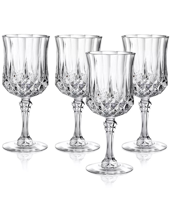 Cristal D’Arques Set of 4 Wine Glasses | Macy's