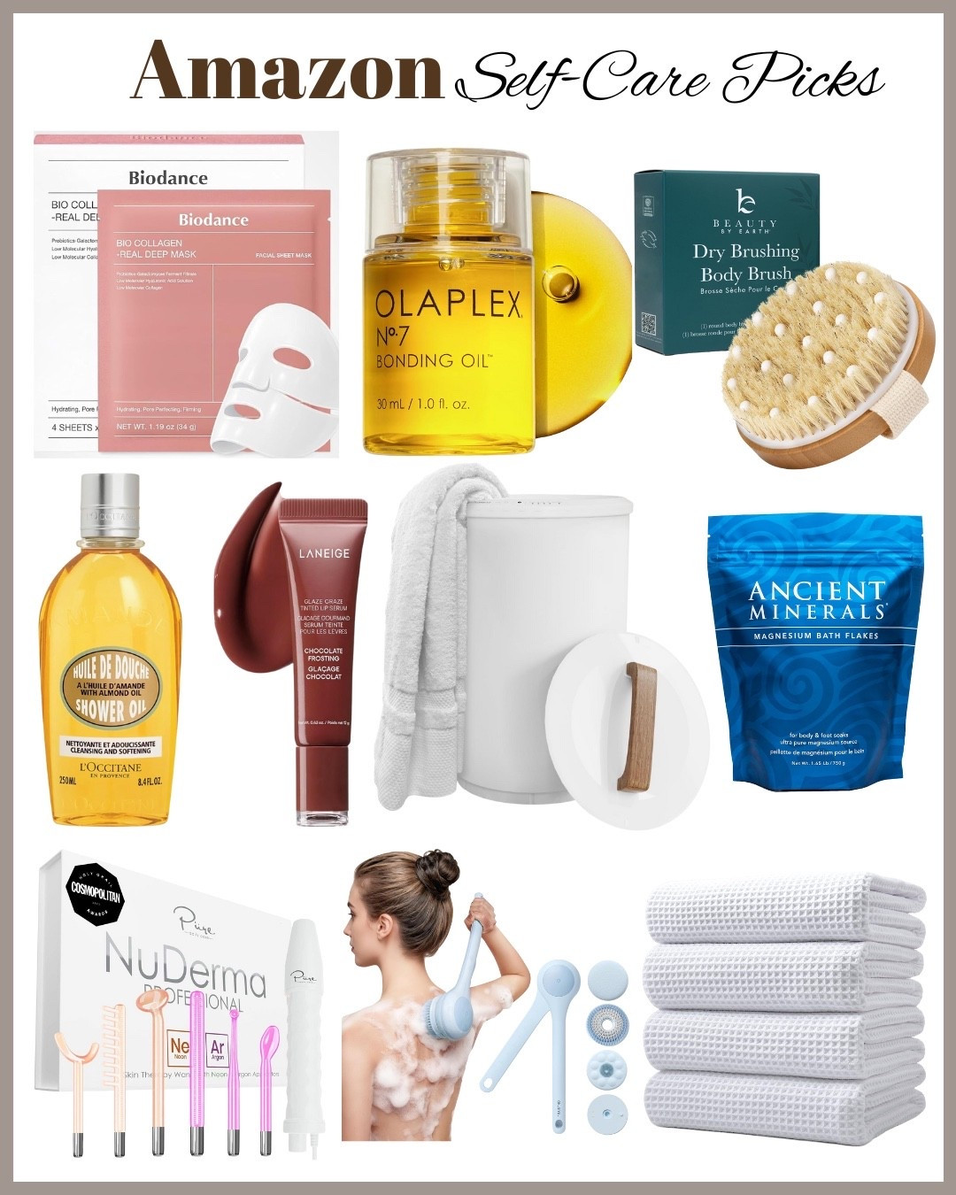 Easy self-care for real life. Nothing extra, just comfort that works.

Follow for more🤍


Bonding Oil, Concentrated High Shine Heat Protectant , Portable Skin Therapy Machine,Bio-Collagen Real Deep Mask,Dry Brushing Body Brush,L'OCCITANE Cleansing & Softening Almond Shower Oil, Glaze Craze Tinted Lip Serum, Electric Body Brush Back Scrubber for Shower, Heated Towel Warmers, Microfiber Oversize Quick Dry Lint Free Bath Towel


#LTKmorningroutine #LTKFindsUnder50 #LTKBeauty