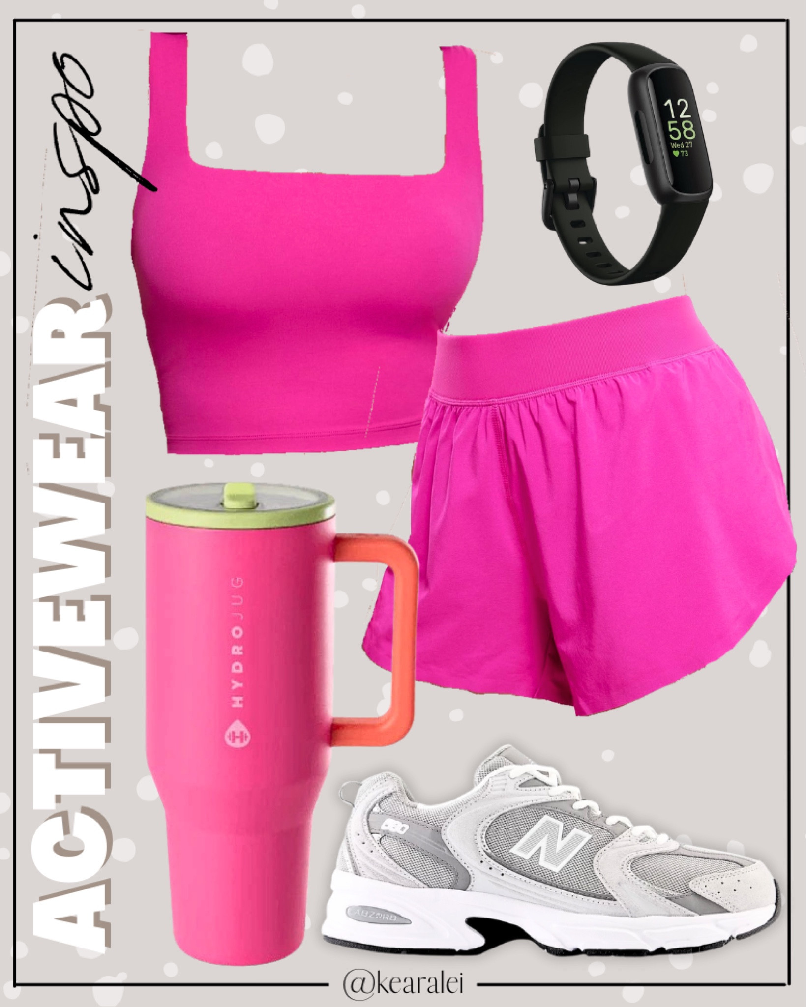Activewear outfit Amazon active wear workout set exercise shorts sports bra tank top hot pink Lululemon fast and free shorts look alike CRZ YOGA Mid Waisted Dolphin Athletic Shorts Lightweight High Split Gym Workout Shorts with Liner Quick Dry white grey New Balance 530 sneakers tennis shoes Fitbit inspire 3 fitness tracker watch band hydrojug traveler tumbler
.
.
.
Fitness Wear, Activewear, exercise outfit, workout leggings, sports bra, Lulu lemon, free people motion active athleisure
.

Amazon fashion, teacher outfits, business casual, casual outfits, neutrals, street style, Midi skirt, Maxi Dress, Swimsuit, Bikini, Travel, skinny Jeans, Puffer Jackets, Concert Outfits, Cocktail Dresses, Sweater dress, Sweaters, cardigans Fleece Pullovers, hoodies, button-downs, Oversized Sweatshirts, Jeans, High Waisted Leggings, dresses, joggers, fall Fashion, winter fashion, leather jacket, Sherpa jackets, Deals, shacket, Plaid Shirt Jackets, apple watch bands, lounge set, Date Night Outfits, Vacation outfits, Mom jeans, shorts, sunglasses, Disney outfits, Romper, jumpsuit, Airport outfits, biker shorts, Weekender bag, plus size fashion, Stanley cup tumbler
.
Target, Abercrombie and fitch, Amazon, Shein, Nordstrom, H&M, forever 21, forever21, Walmart, asos, Nordstrom rack, Nike, adidas, Vans, Quay, Tarte, Sephora, lululemon, free people, j crew jcrew factory, old navy


#LTKActive #LTKstyletip #LTKfitness