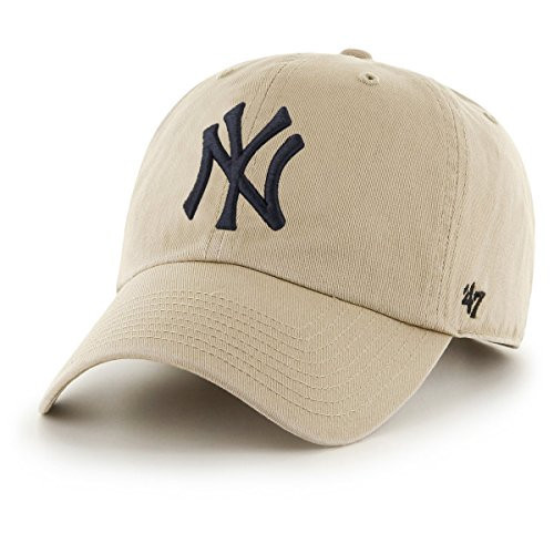 MLB New York Yankees Men's '47 Brand Clean Up Cap, Khaki, One-Size | Amazon (US)