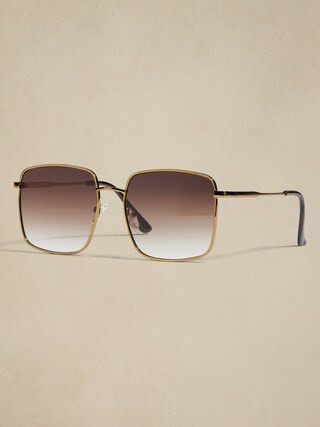 Metal Squared Sunglasses | Banana Republic Factory