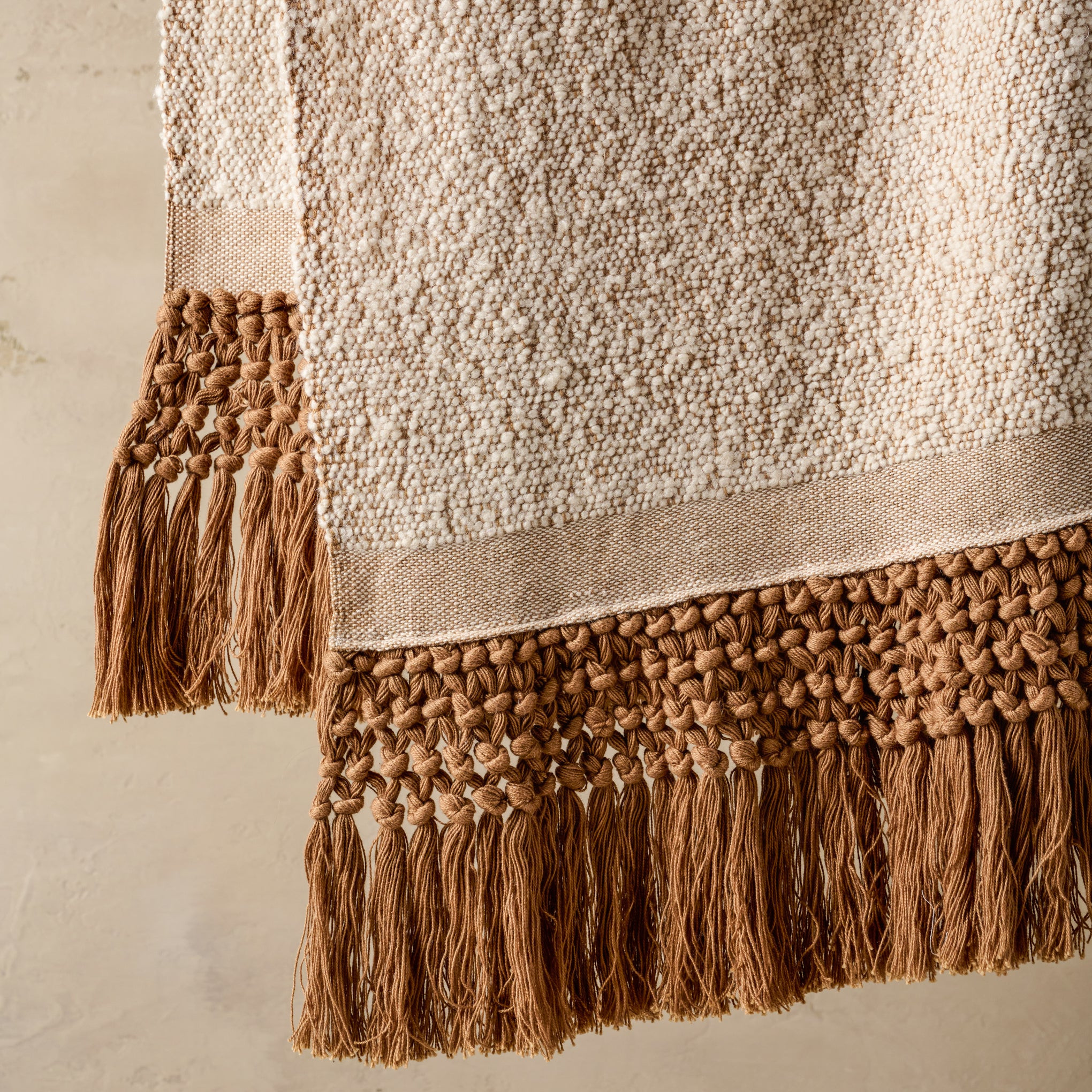 Adobe Essential Tassel Throw | Magnolia