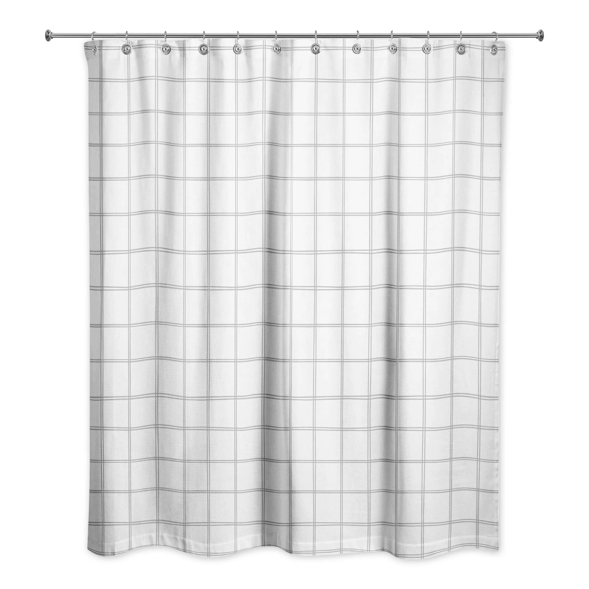 Gracie Oaks O'Toole Plaid Single Shower Curtain | Wayfair | Wayfair North America