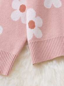 HomeKids ClothingToddler Girls ClothingToddler Girls KnitwearToddler Girl SweatersToddler Girls F... | SHEIN