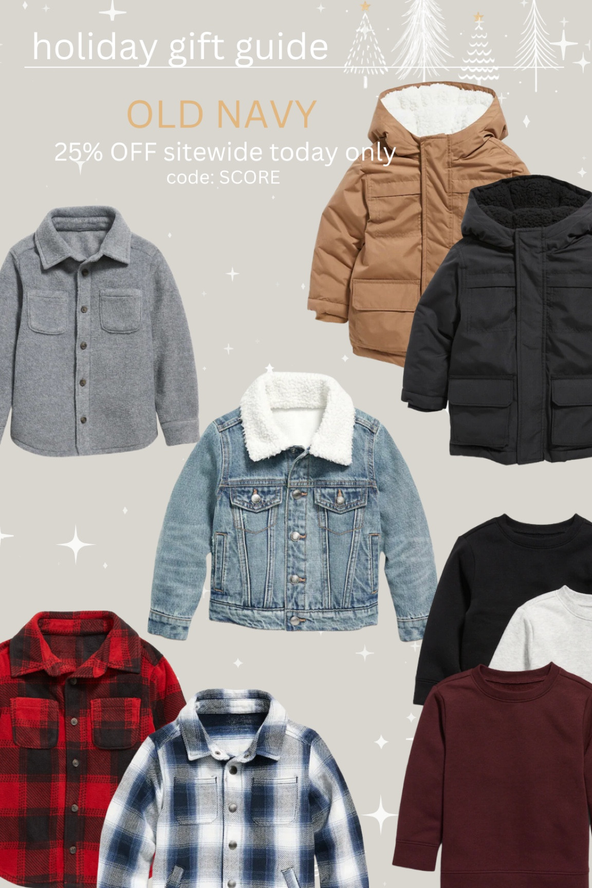 Old Navy Toddler Boy Finds! Some of the coziest jackets and sweaters!

Use code: SCORE to save🖤

#LTKGiftGuide #LTKkids #LTKHoliday