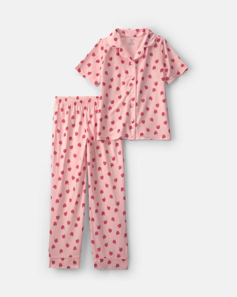 Carter's girls apple short-sleeve 2-piece pajama set 10 Pink | Carter's Inc