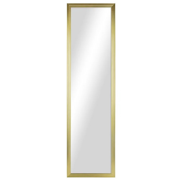 Mainstays 13x49 Full-Length Rectangular Gold Mirror | Walmart (US)