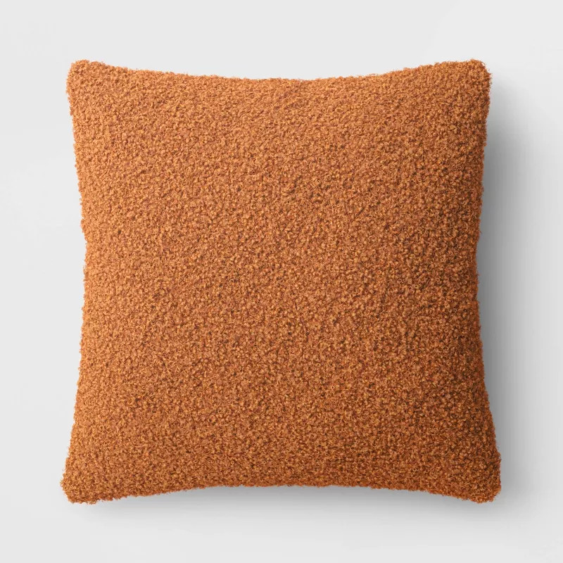 Oversized Teddy Boucle Square Throw Pillow - Threshold™ | Target