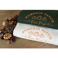 Pumpkin Patch Embroidered Sweatshirt, Eco Jumper, Halloween, Autumn Clothing, Embroidery, Fall Sweater, Unisex, Halloween Costume, Pumpkins | Etsy (US)
