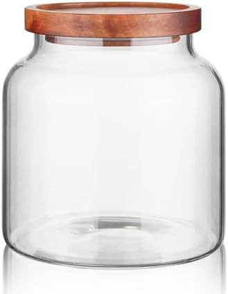 Labina Glass Storage Container Airtight Food Jars Kitchen Canister with Wood Lids, 54 Oz (1600ml)... | Amazon (CA)