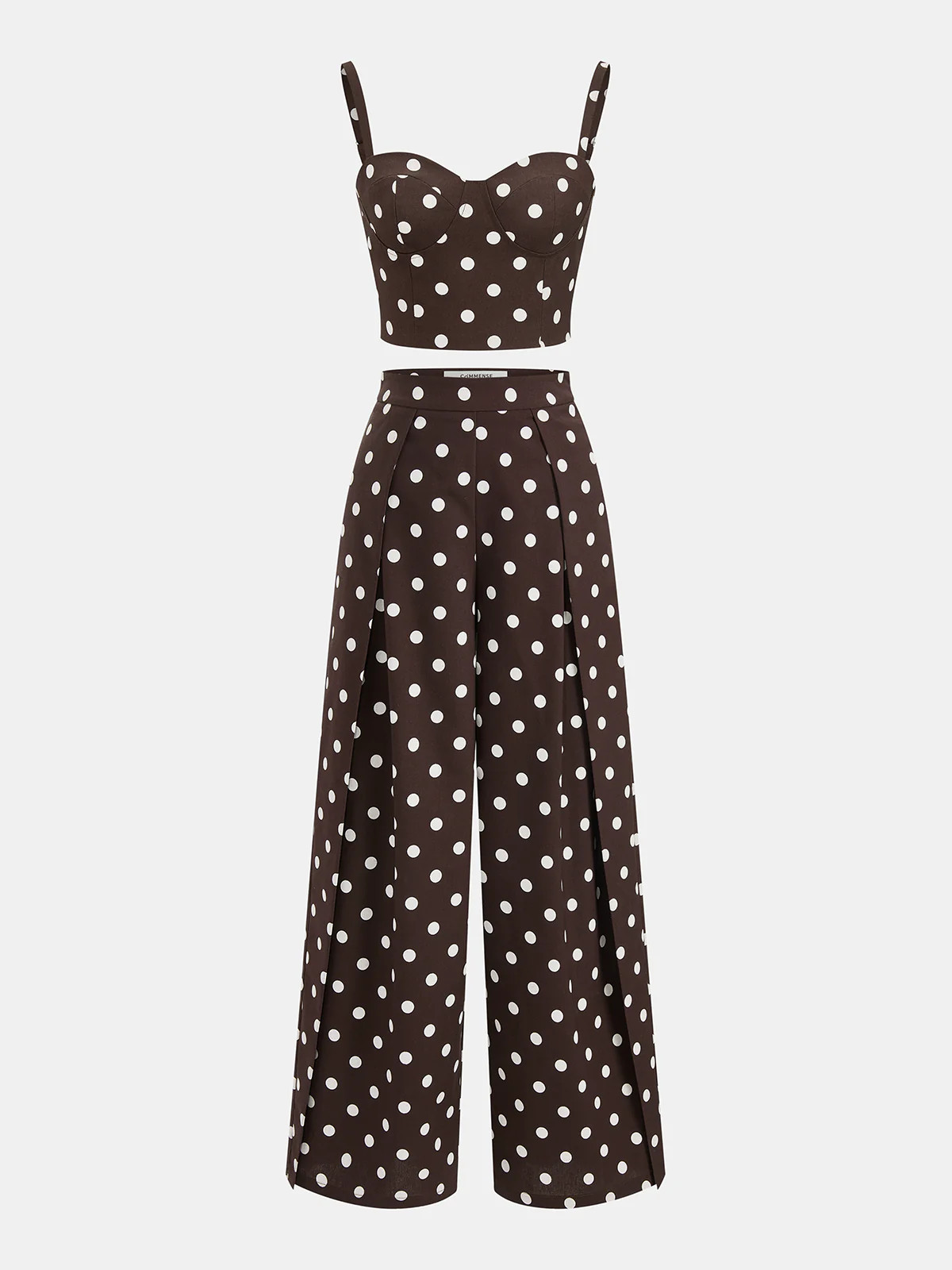 Polka Dot Cami Top & Pants Set | Commense