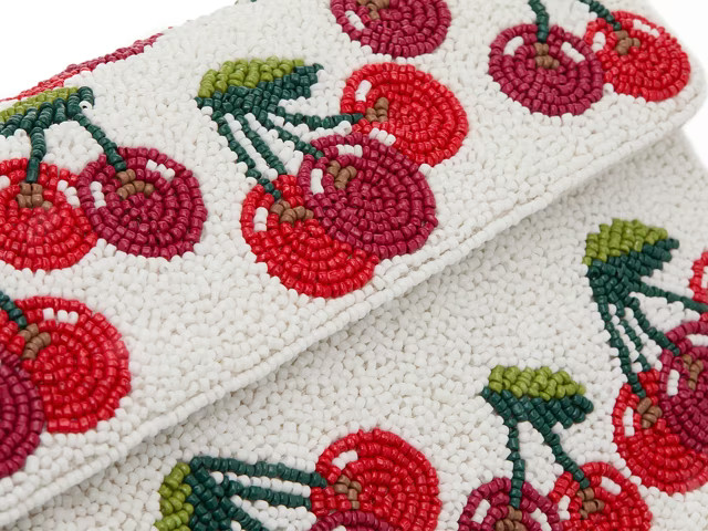 Kelly & Katie Cherry Beaded Shoulder Bag | DSW