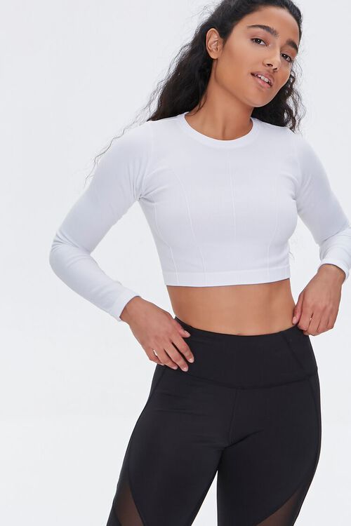 Active Long Sleeve Crop Top | Forever 21 (US)
