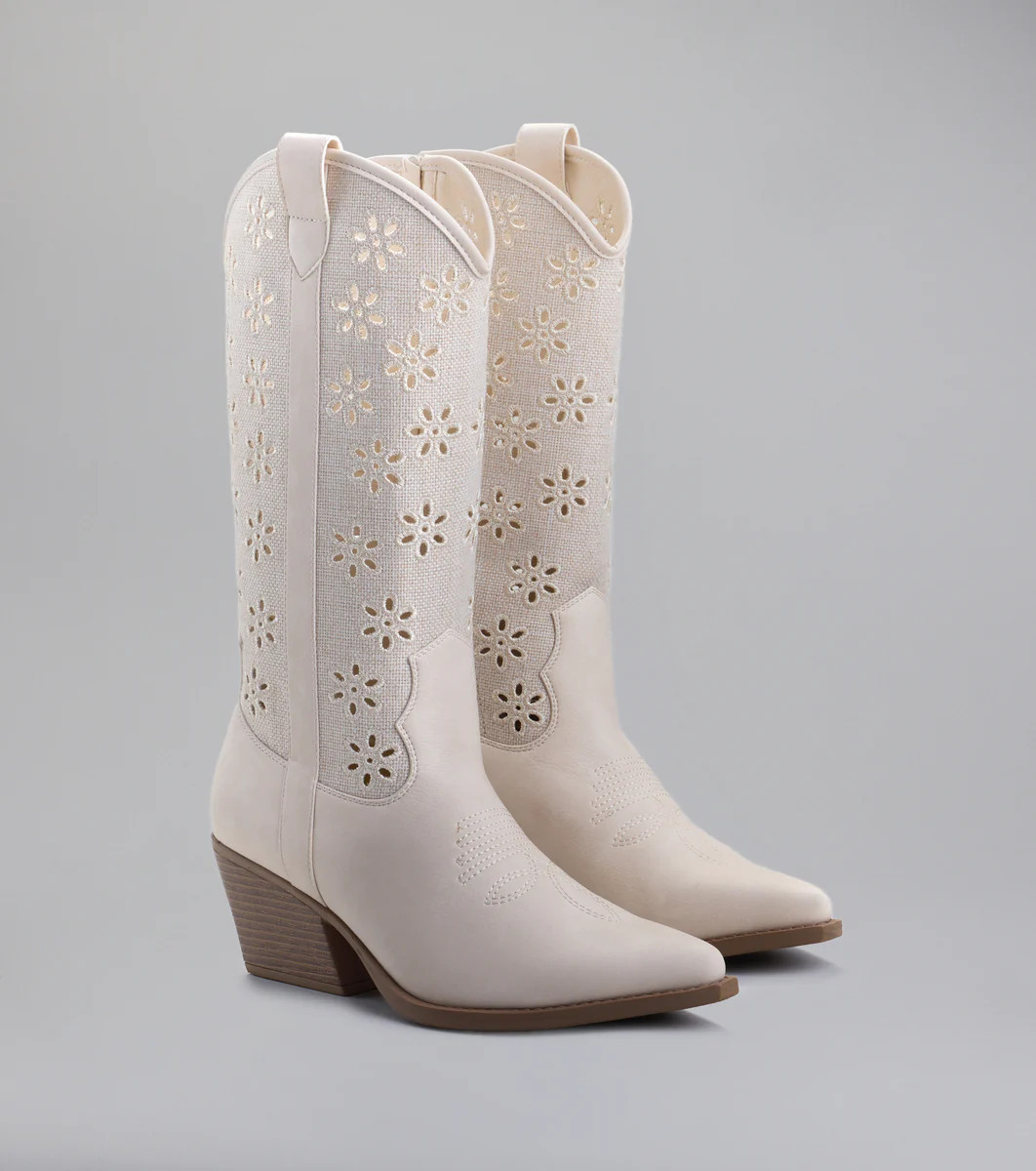 Show Stopper Floral Cut Cowboy Boots | Windsor Stores