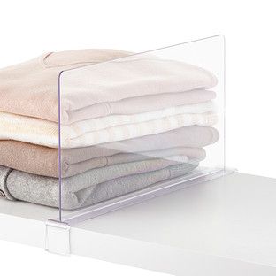 Clear Shelf Divider | The Container Store