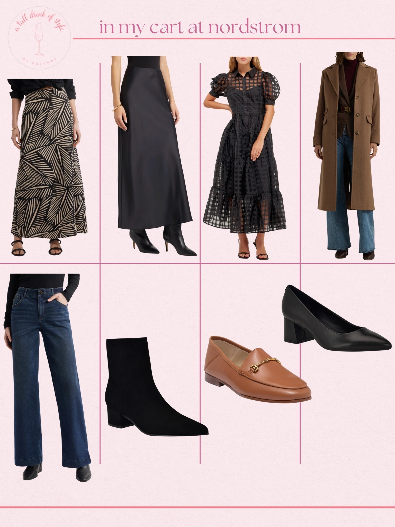 In my cart at Nordstrom! Nordstrom has some great fall staples online right now! 

Hi friend! 👋 Thanks for your support! I’m so glad you’re here!
If you're tall, over 40, or just tired of fashion that doesn’t fit your life, you’re in the right place. I share classic, elevated outfit formulas that actually work on tall women (I’m 6’1” for reference!) and help you feel confident getting dressed again.
I am your resource for timeless, elevated fashion for women over 40 (and tall women)
Age: 55
Height: 6’1”
Tops: S/M
Bottoms: 8/10
Dresses: 8/M
Over 50 fashion, tall fashion, workwear, everyday outfits, timeless outfits, Classic Outfits


#LTKSeasonal #LTKTall #LTKShoeCrush