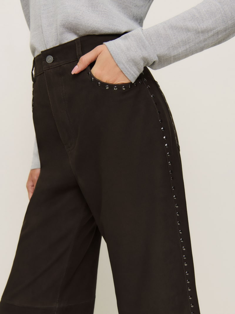 Pantalon en cuir clouté Veda Kennedy | Reformation (Global)