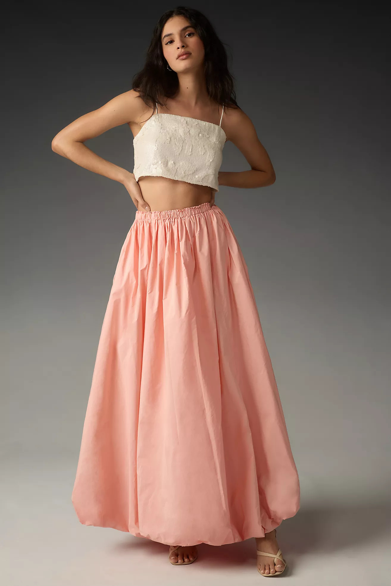 Maeve Bubble Maxi Skirt | Anthropologie (US)