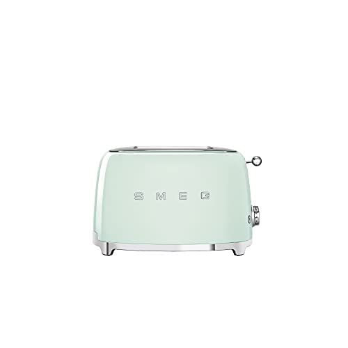 Smeg TSF01PGUS 50's Retro Style Aesthetic 2 Slice Toaster, Pastel Green | Amazon (US)