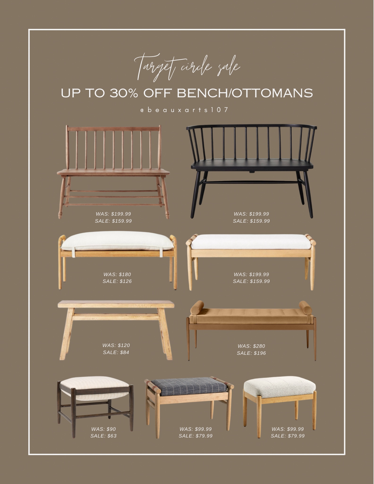 Save up to 30% off on these cute benches and ottomans for a limited time! 

#LTKSummerSales #LTKHome #LTKSaleAlert