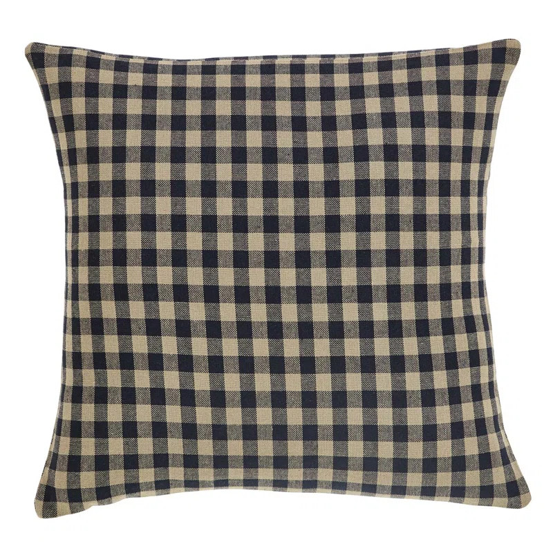 Check Plaid Cotton Reversible Throw Pillow | Wayfair North America
