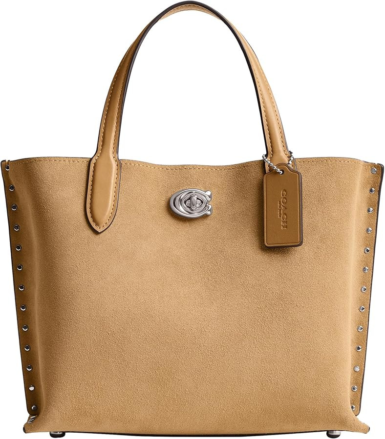 Mixed Leather Suede with Rivets Willow Tote 24 | Amazon (US)