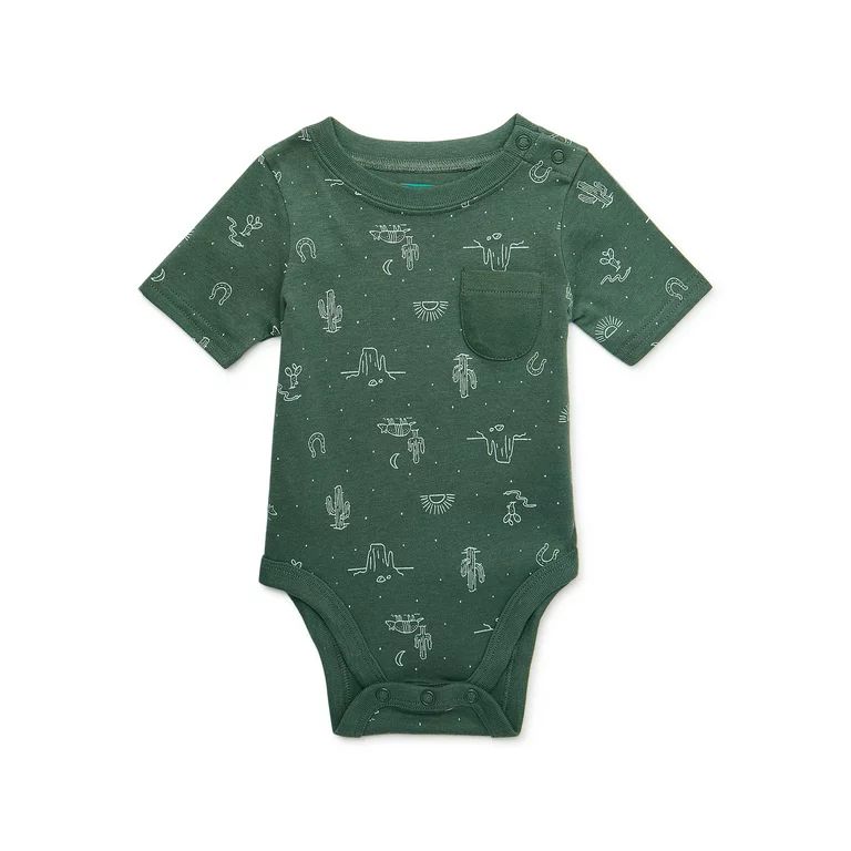 Garanimals Baby Boy Short Sleeve Print Bodysuit, Sizes 0-24 Months | Walmart (US)