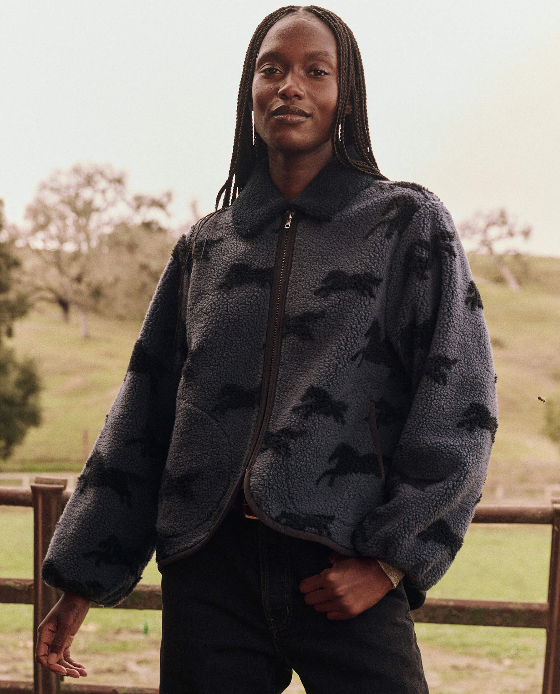 The Pasture Jacket. -- Blue Grass | THE GREAT.