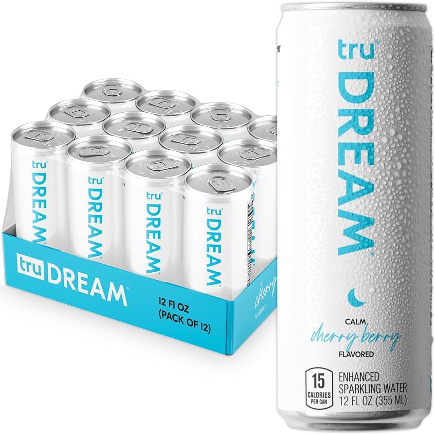 Tru Dream Seltzer, Cherry Berry Flavored Sparkling Water Made with Real Fruit Juice - Calm Sleep ... | Amazon (US)