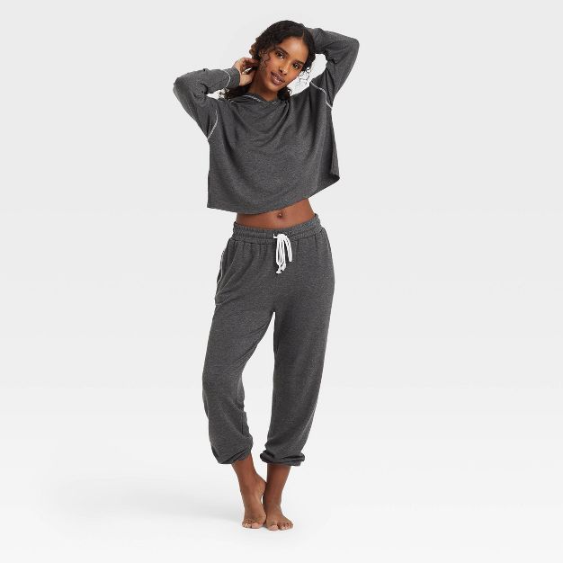 Women's Fleece Lounge Sweatshirt - Colsie™ Gray | Target