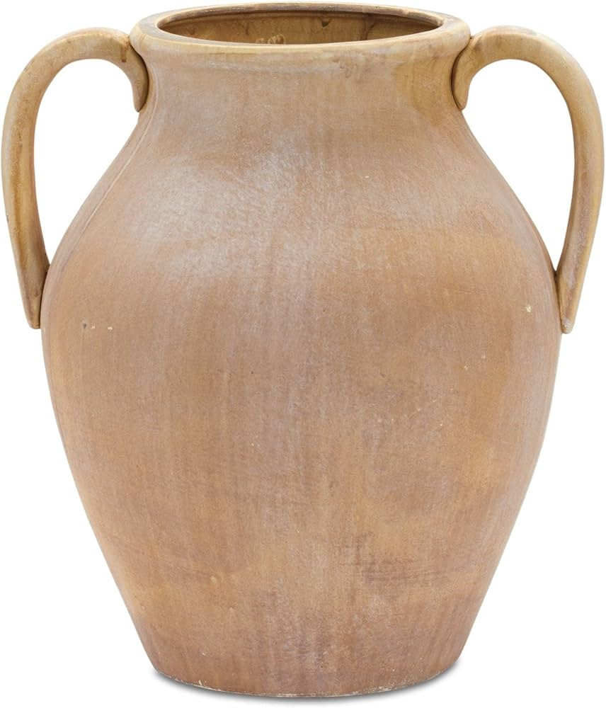 Terracotta Urn Brown Rustic Clay Distressed | Amazon (US)