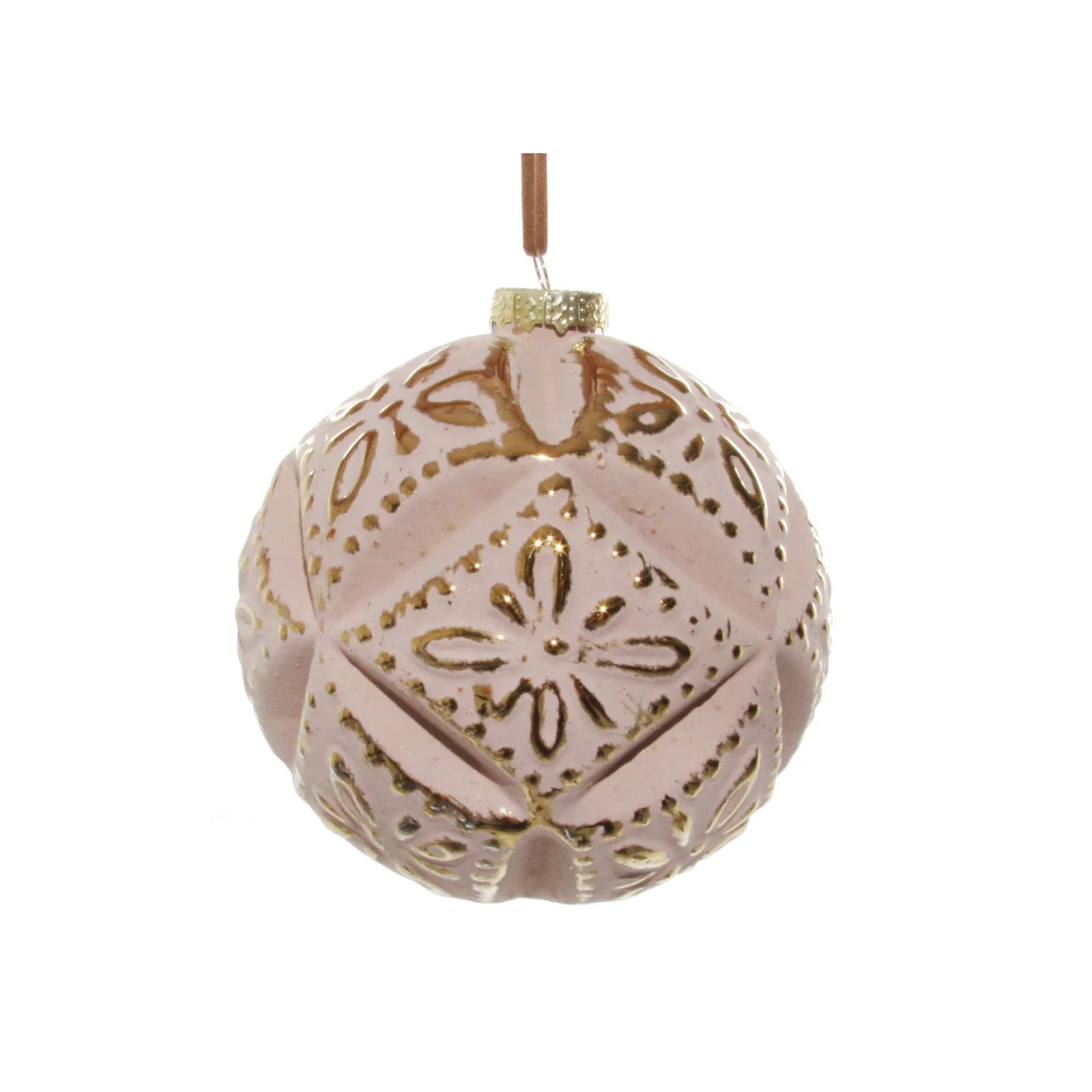 Pink and Gold Geometric Ornament | Brooke and Lou