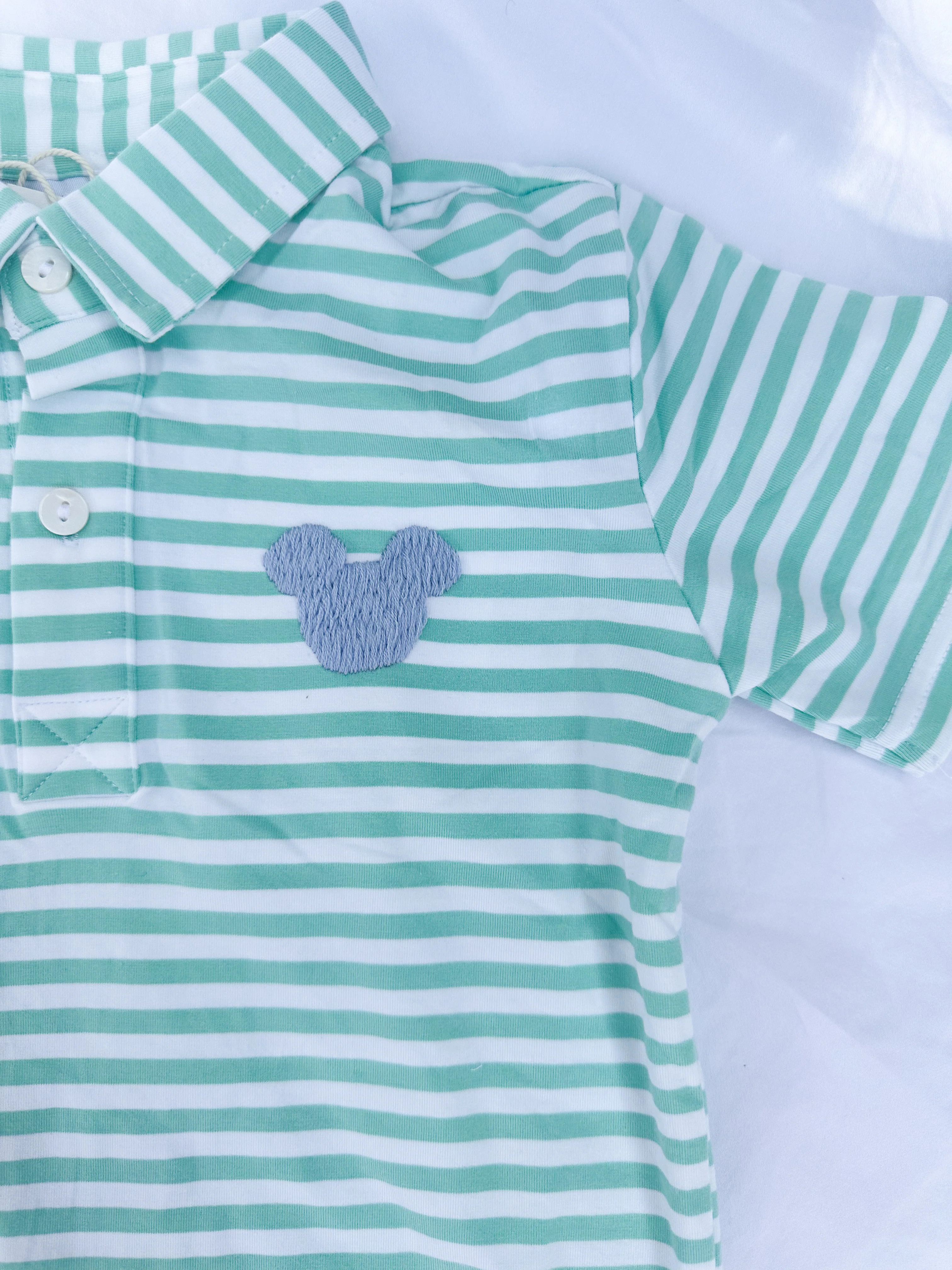Magical Moments Collection: Mint Mouse Polo | Tutti Frutti Kids Co
