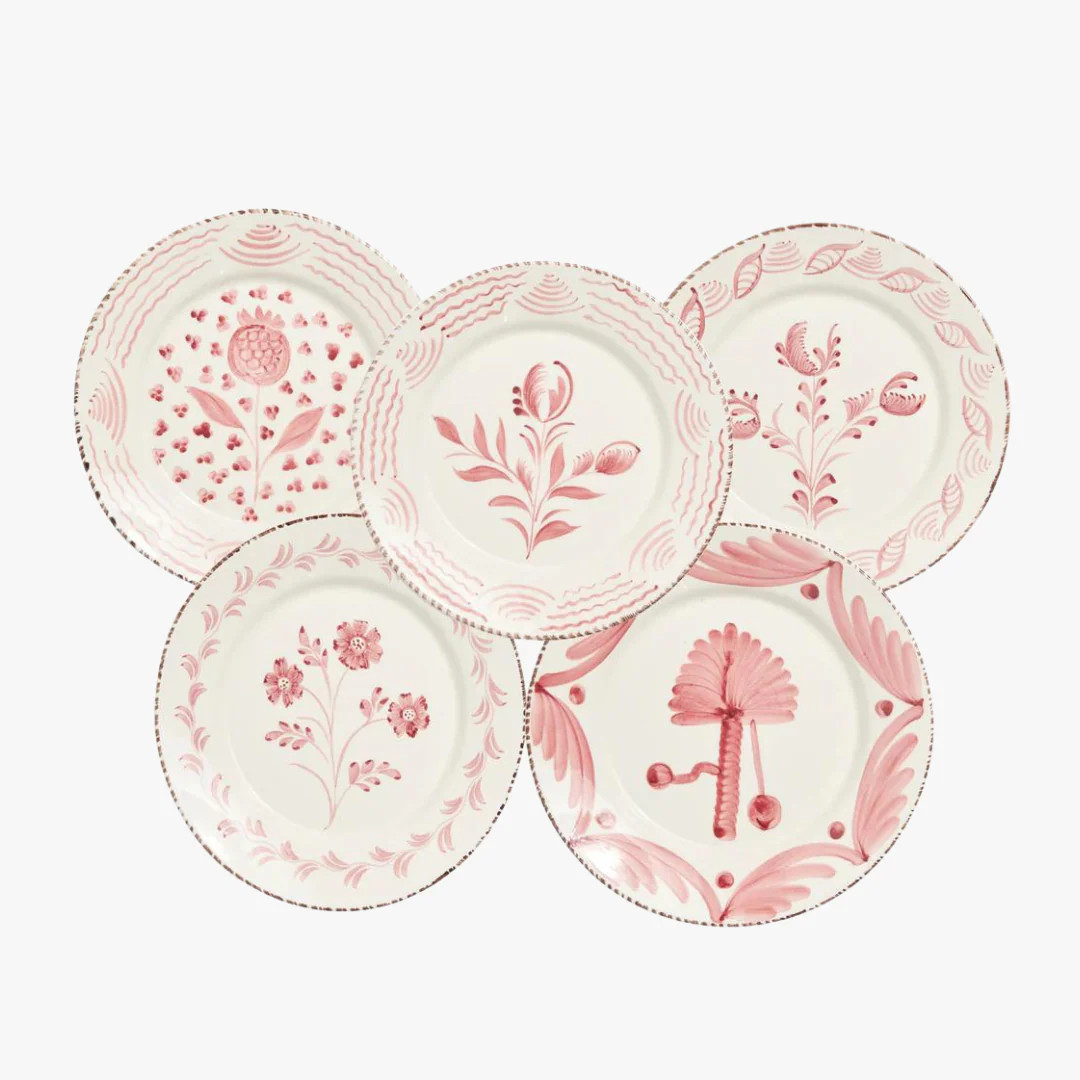 Casa Nuno Pink Assorted Plate Set | Dear Keaton