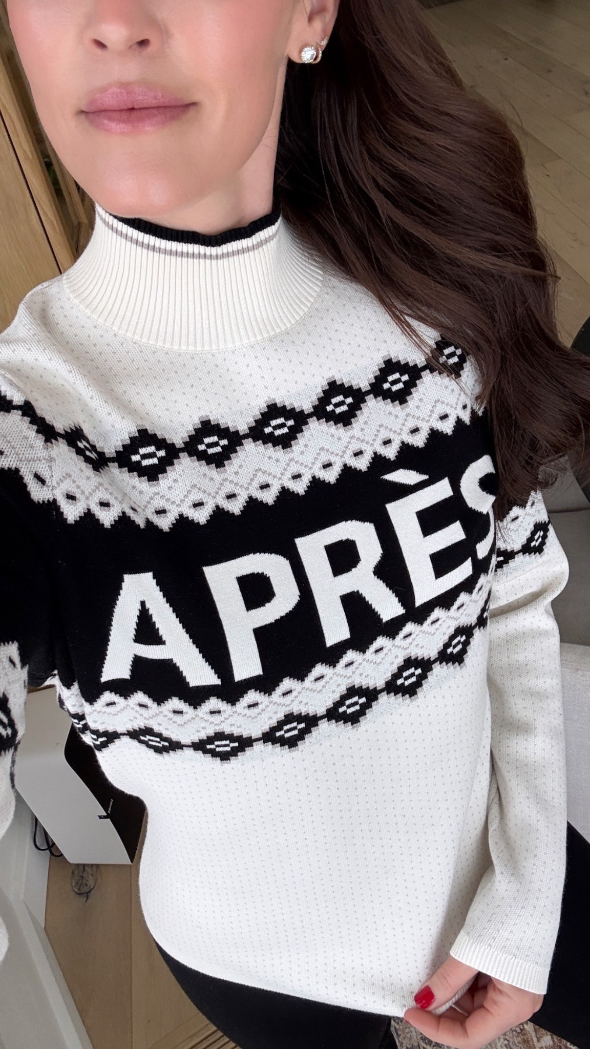 Cute Apres l layering sweater for skiing ⛷️

Snow outfit
Winter 

#LTKSeasonal #LTKootd