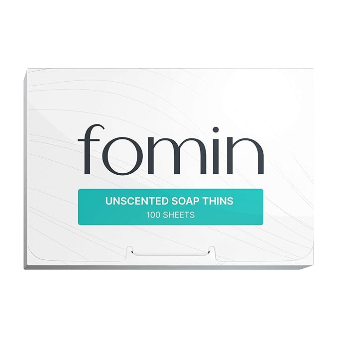 FOMIN - Antibacterial Paper Soap Sheets for Hand Washing - (100 Sheets) Unscented Portable Travel... | Amazon (US)