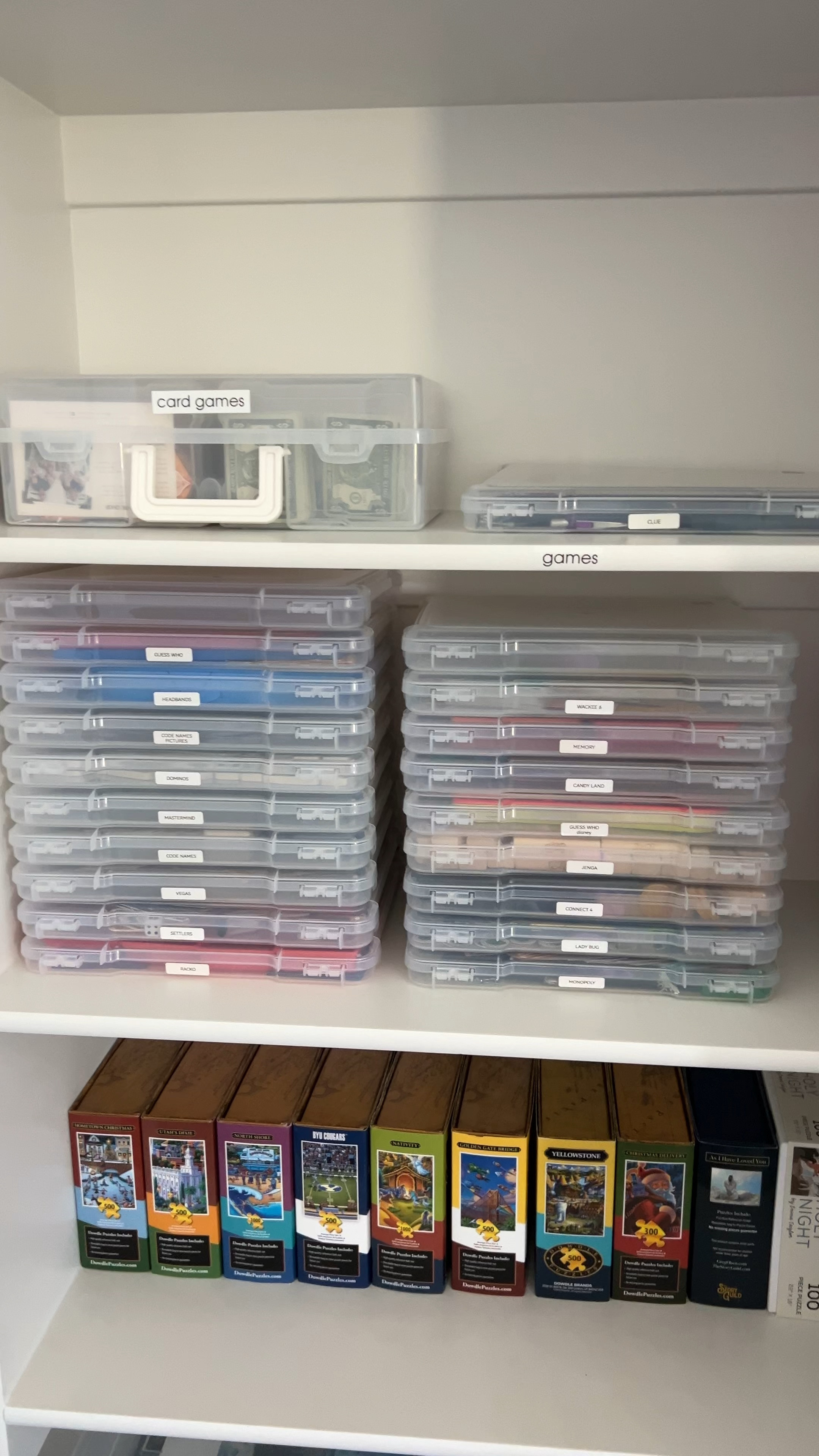 The BEST board game organizers!! Finally tackling our play closet!