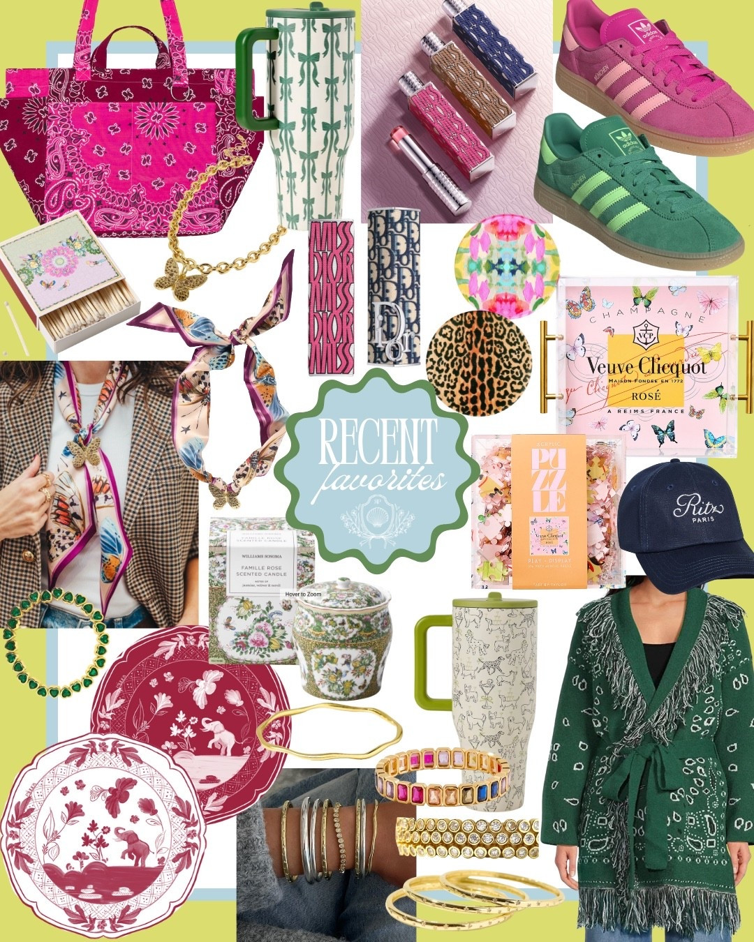 Current favorites, favorite finds, pavilion paper, ginori china, Anthropologie, call it by your name bag, bandana bag, Allie Bess jewelry, adidas sneakers, famille rose Williams Sonoma, tart by Taylor acrylic, Dior addict lip case, Dior case, Dior perfume, Dior mini miss, HydroJug, maximalist, colorful decor, southern decor

Code RACHEL20 for 20% off Allie & Bess site!🩷

Current favorite finds!🌸🎨 

#LTKFindsUnder100 #LTKFindsUnder50 #LTKHome