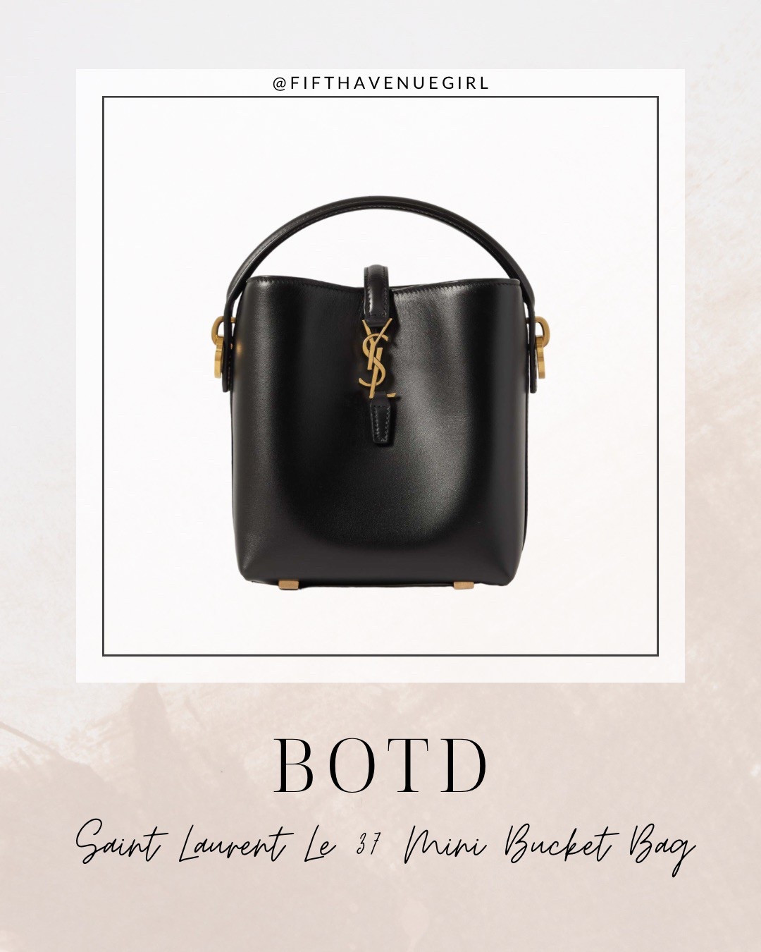 Bag of the day: Saint Laurent Le 37 Mini Bucket Bag!

#LTKItBag #LTKStyleTip