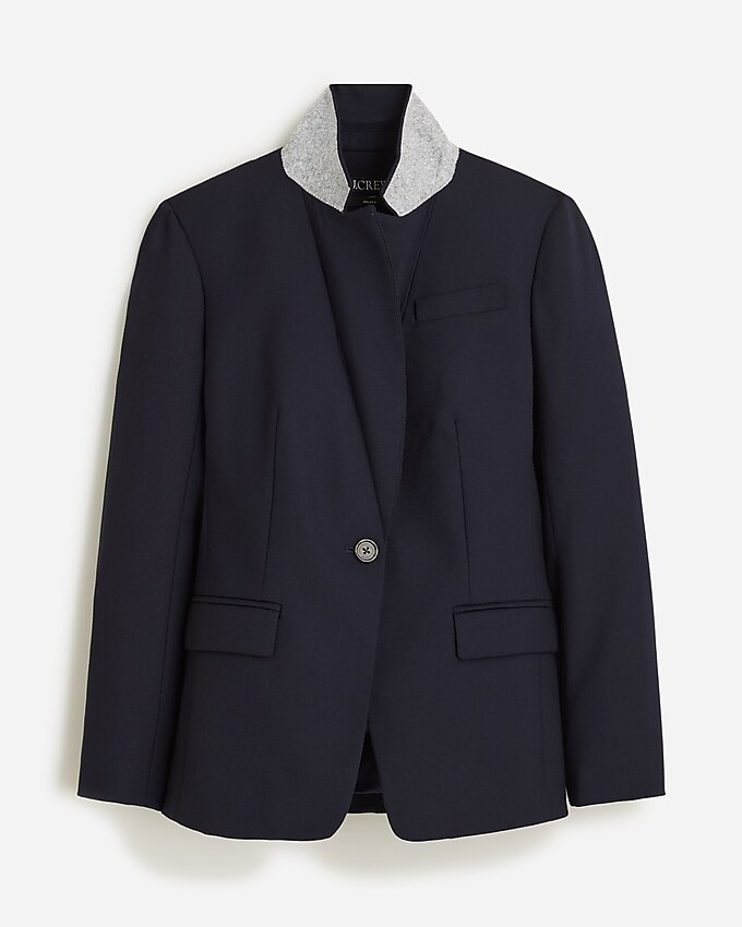 Helena blazer in wool-blend flannel | J. Crew US