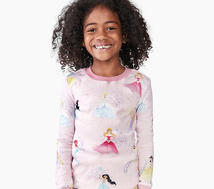 Disney Princess Castles Organic Pajama Set | Pottery Barn Kids