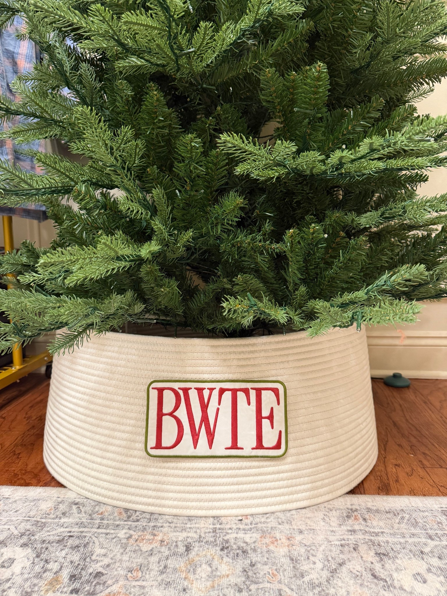 We love a branding moment! Tree is viral Home Depot 7.5 ft slim and tree collar is from Target!! 

#LTKHoliday #LTKSeasonal #LTKHome