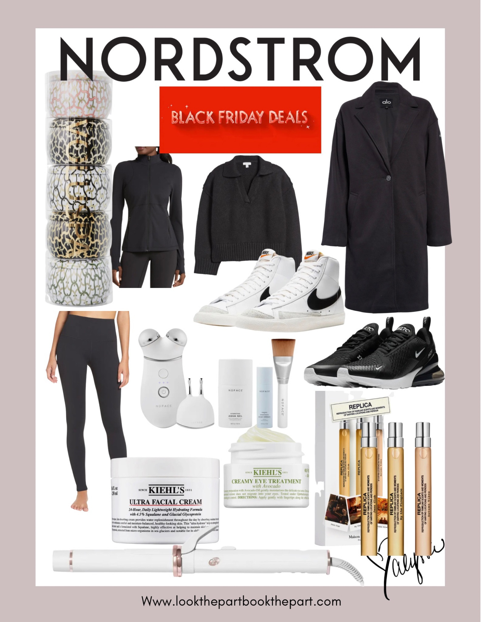 Here are my current faves and things I use daily! Zella is a great brand and their leggings and haven’t are durable, I love my Alo trench (in taupe) that is so chic this warm fragrance set! I love travel sizes to try and then getting a larger bottle layer! In the fireplace and autumn vibes are amazing. The Khiel’s Ultra Favial Cream is a fave because it nourishes and dries down so fast and heals true most chapped skin. This Voluspa sampler is a great gift! A variety of scents to the your faves. And I looove a good simple sweater and a casual sneaker! Chic and versatile. Enjoy!! Xox #blackfriday

#LTKsalealert #LTKCyberWeek #LTKGiftGuide