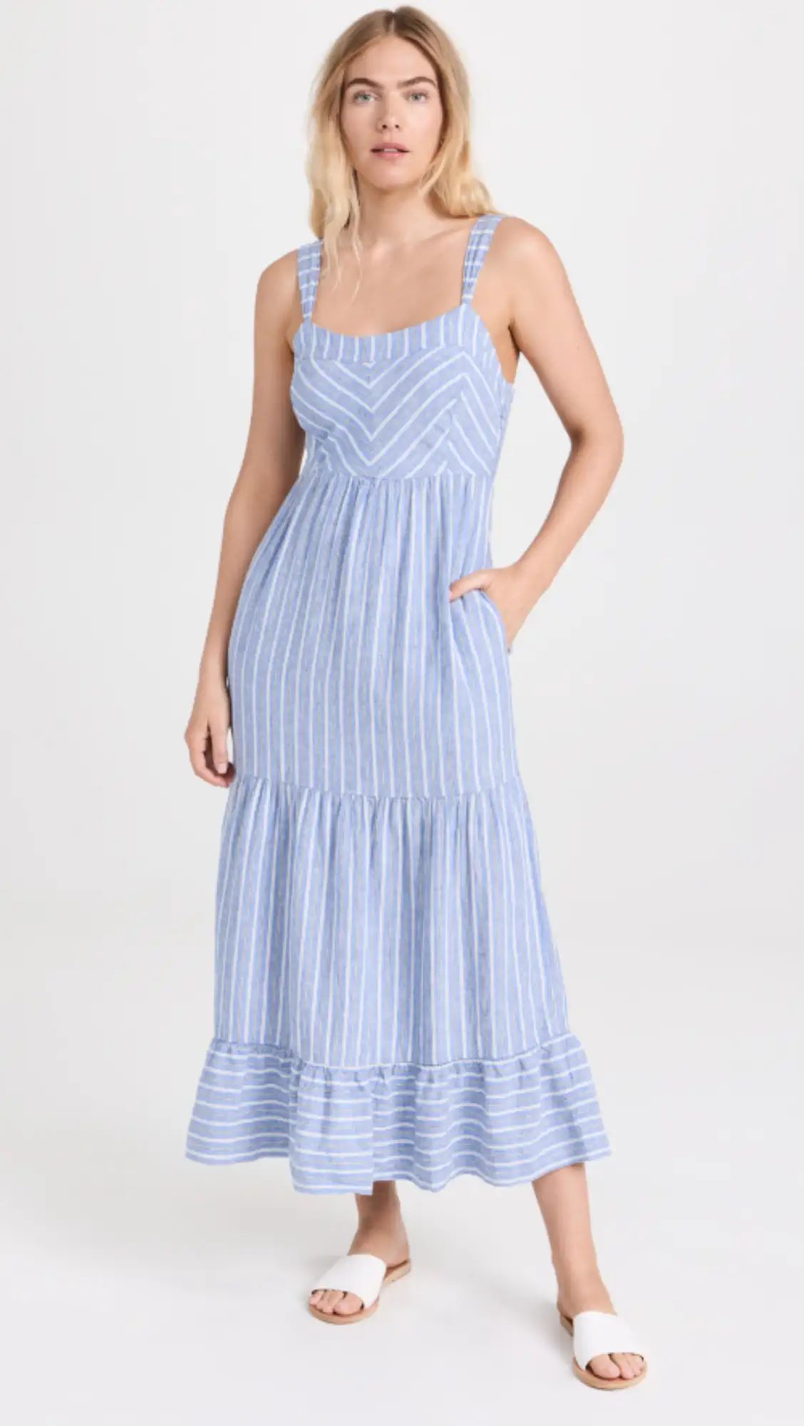 Ayla Striped Midi Dress | Shopbop