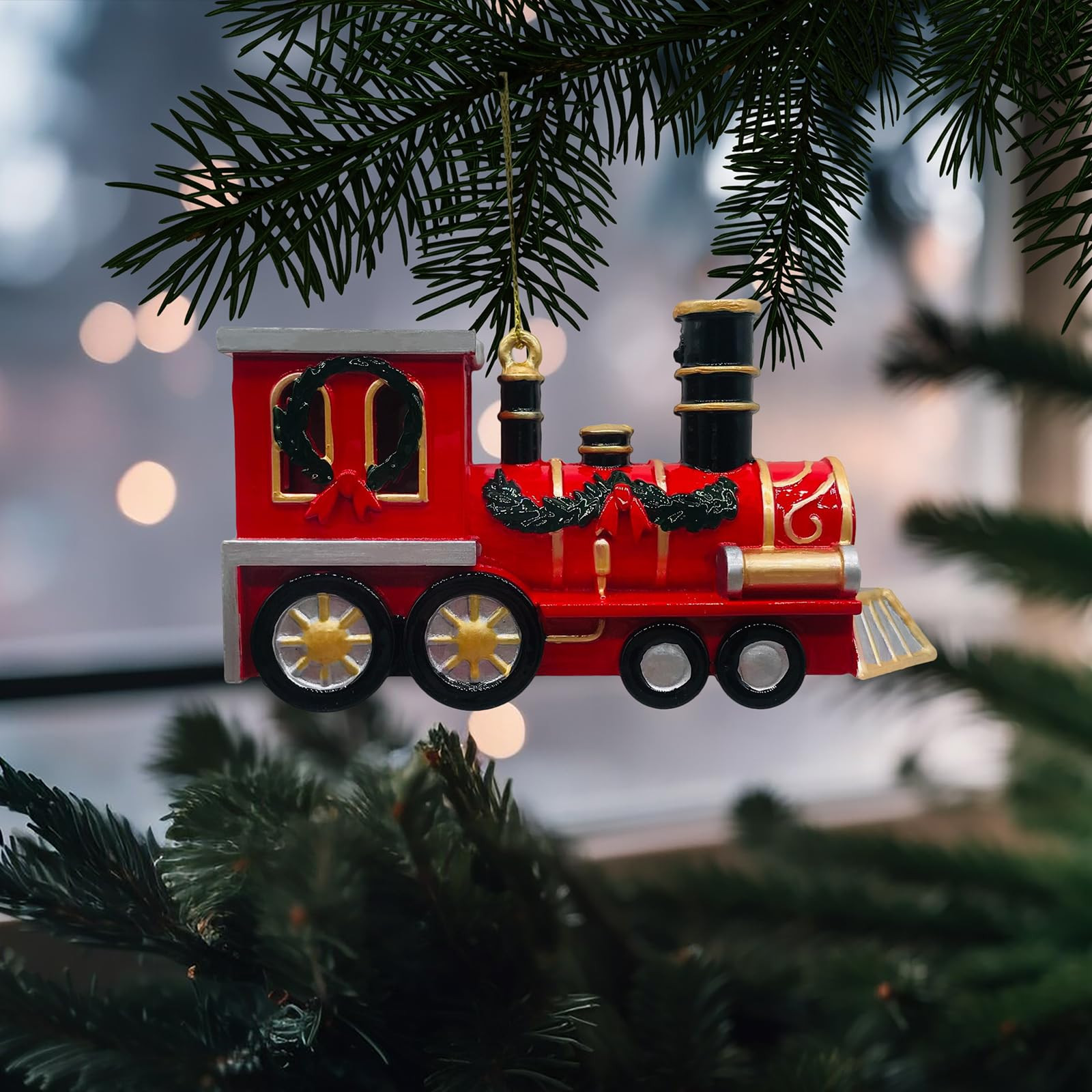 Shatterproof Train Ornaments for Christmas Tree 2025 Ornament 3D Decorations Indoor Unique Decor ... | Amazon (US)